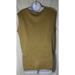 White Stag  Metallic Gold Long Sleeve Knit Top Women's Large Size 16-18 Photo 2
