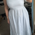 Dizzylizzy Tiered Maxi Dress - Light Blue  Photo 0