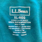 LLBean Cardigan Teal XL REG Supima Cotton Pintuck Open Front Long Sleeve Blue Photo 2