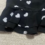 Miami Black and White Heart Mini Skirt Photo 3