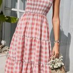 One Shoulder Boho Maxi Dress Pink Size L Photo 0