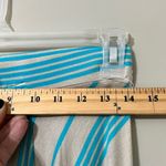 NORDSTROM Stem women's size small hi low skirt aqua plummage striped super soft Tan Photo 2