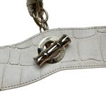 Elaine Turner  Woven Cream Leather & Raffia Shoulder Bag Photo 2