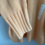 A New Day NWT Muted Orange Open Knit Crew Sweater Pullover XXL Photo 4