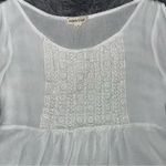 Peach Royal  White Lace Detail Top Photo 3