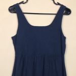 Tommy Bahama  Women’s Bead Sequin Rhinestone Floral Navy Blue Tank A-Line Dress Photo 4