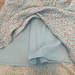 Cotton Candy LA Blue Floral Mini Skirt Photo 2