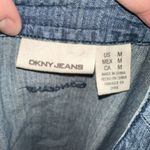 DKNY jeans vintage denim snap M short sleeve shirt Photo 2