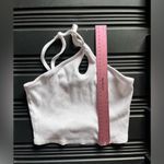 destined  Cute Ribbed Keyhole Crop Tank Top Sleeveless Women’s Shirt Sz M EUC Photo 3