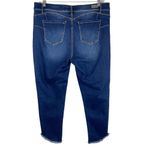 Juicy Couture NWOT Sz 18 Distressed Skinny Jeans Asymmetrical Raw Hem Boho Photo 1