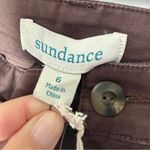 Sundance NEW  Women’s Embroidered Cargo Pants 6 Dark Brown Boho Cotton Stretch Photo 3