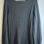 Ralph Lauren  Women Gray Cable Knit Sweater Photo 0