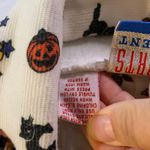 Vintage Halloween Faux Turtleneck Sweatshirt Size S Orange Photo 5