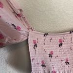 Free People NEW Lana Cold Shoulder Bell Sleeve Tunic in Cloud Berry Combo Floral Photo 5