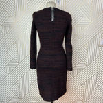 Isabel Marant Isabel Marant Etoile Leather Trim Boucle Sweater Dress Brown Black Size US 6 Photo 7