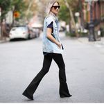 M.i.h.‎ Women’s 28 Merakesh Jeans High Rise Kick Flare Black Stretchy Trendy Photo 4