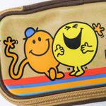 Vintage 90s Mr. Men and Little Miss Pencil Pouch Orange Photo 1
