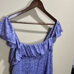 ZARA size large purple floral babydoll dress Photo 3
