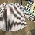 Adrianna Papell  large striped blouse Photo 1