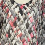 Liz Claiborne Large Top Abstract Long Balloon Sleeves Semi-Sheer Lightweight Photo 1