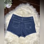 Carmar denim short shorts high waisted studded frayed hem sz 29 Blue Photo 3