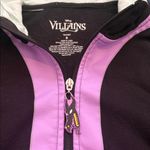 Disney Villains Maleficent 2-Pocket Black Purple Zip-Up Hoodie w/Horns EUC Jrs S Photo 12