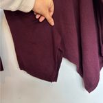 Simply Vera, Vera Wang Simply Vera Vera Wang Burgundy Sweater with Silver Accents Photo 4