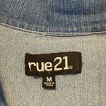 Rue 21 Vintage Y2K  Cropped Stretch Denim Jean Jacket Junior Size Medium Photo 7