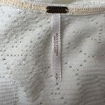 Free People  Rally Tank Top Ivory Peplum Perforated Racerback Tennis Size Small Photo 4