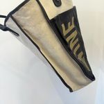 Rebecca Minkoff ✨Collectible Rare✨ Bread Wine Market Tote Bag Navy Leather Canvas Photo 6