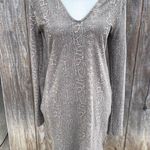 ZARA  Trafaluc Body Con Long Sleeve Dress Size L Photo 4