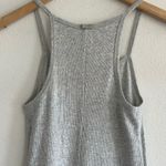 SKIMS Cotton Rib Long Cami Dress in Light Heather Grey, Size Medium Photo 6
