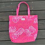 Estée Lauder Pink/White Lily Pulitzer for Estēe Lauder Beachy Shell Sand Dollar Tote Bag Photo 0