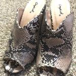 Qupid Snakeskin Heels Photo 0