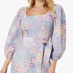 Vince Camuto NWT Women's Ptd Linen Aline Dress - Size 0 Photo 0