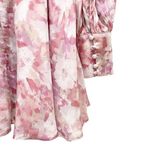 Bardot NWT Zelina Long Sleeve Mini Dress Corset Bodice Pink Floral Size 4 NEW Photo 8