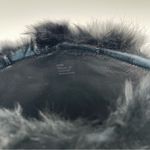 Coach Deeann Black Boots Fur Trim Gold Buckle Black Mid-Calf A7294 Size 9B Photo 12