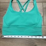 Lululemon  Energy Ribbed Longline Bra Medium Support B/D Cup Green Size 6 Photo 7
