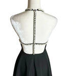 Lulus  Adore You Black Pearl Skater Strappy Back Mini Dress Size S Photo 7