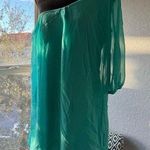 Honey Punch “Asymmetrical chiffon blouse in turquoise green, elegant and light design Photo 0