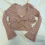 LA Hearts Women's Lace Cropped Top - pink Photo 0