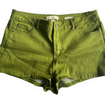 Nicki Minaj Nicky Minaj Mid-Rise Denim Green Short Shorts Size‎ 13/14 Photo 0