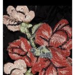 Teri Jon By Rickie Freeman Black Metallic Tiered Sleeveless Gown Size 14 NWT Photo 6