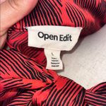 Open Edit  beautiful red open back satin long sleeve dress‎  Size Large Photo 4