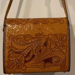 Handmade Vintage Tooled leather purse with rose designs Photo 3