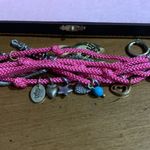 Juicy Couture Retro Pam & Gela Pink Rope Charm Bracelet Photo 3