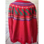 Modcloth fair isle Ugly Christmas Sweater XL Extra Large dino Knit Dinosaur Ski Photo 6