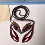 Lanvin Leather Animal Mask Pouch Multiple Photo 0
