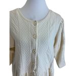 Harvey Celler Button Down Jumpsuit Cream Size M Vintage 90โs Cottagecore Boho Size M Photo 7