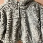 BDG  Light Grayish Blue Crop Teddy Jacket Size S NWT Photo 9